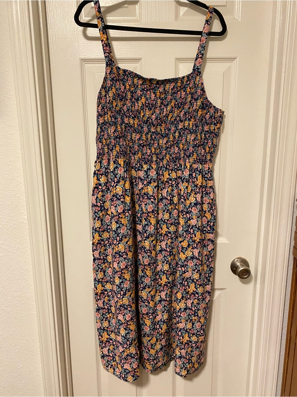 Old Navy Floral Smocked Midi Dress